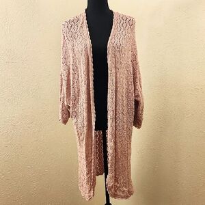 Maurices Women's Pink Knit Duster